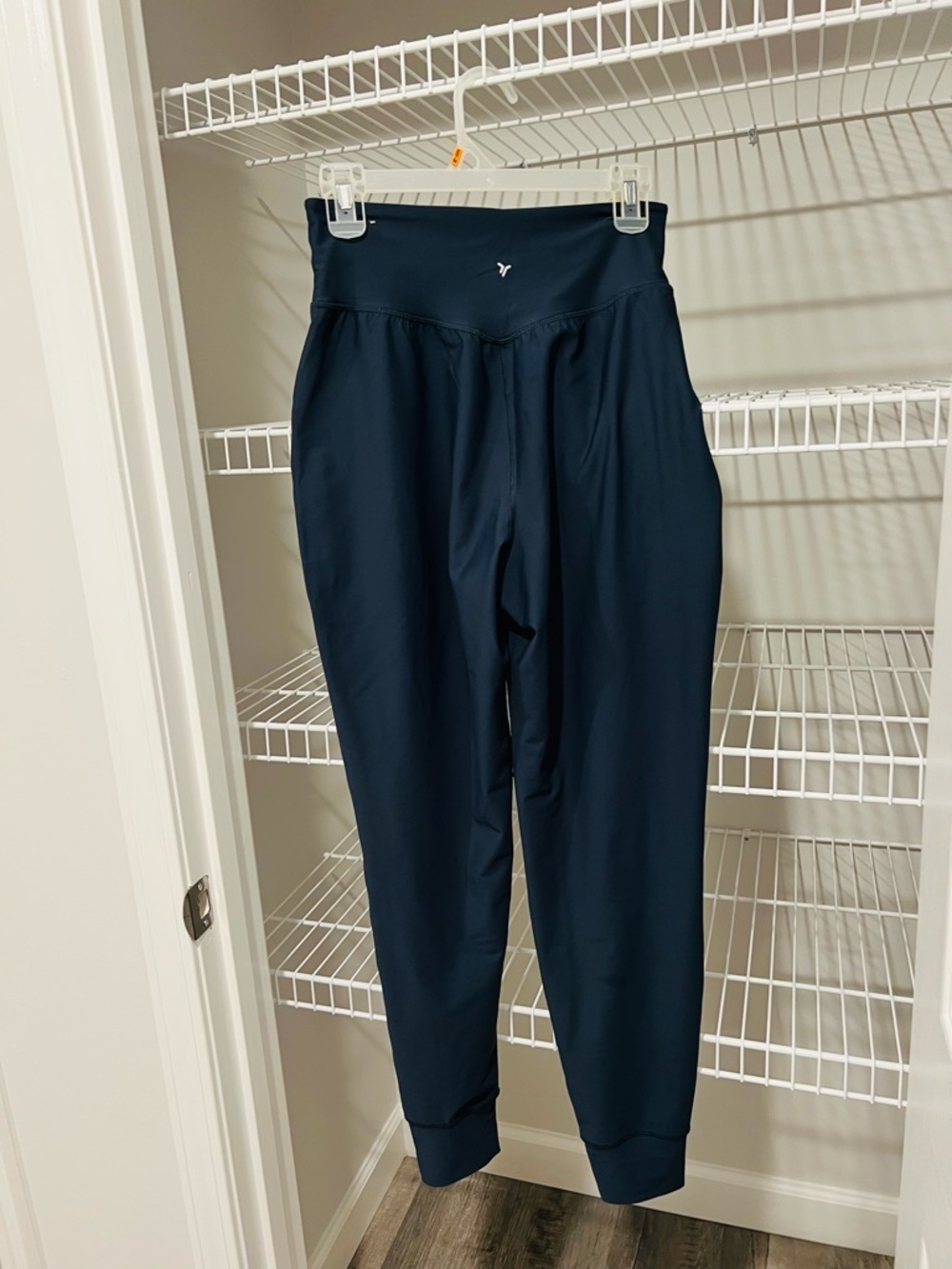 Old Navy Dark Navy High-Waist Jogger Pants - Picture 3 of 3